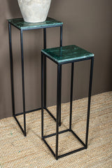 Ilano Green Marble iron sidetable green top SV2