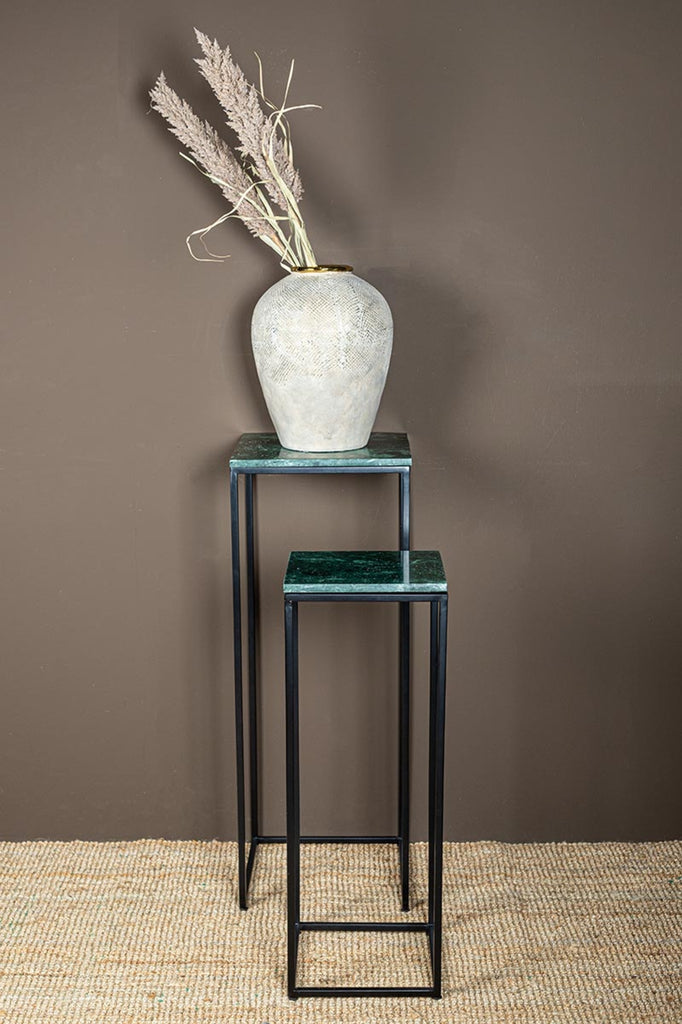 Ilano Green Marble iron sidetable green top SV2