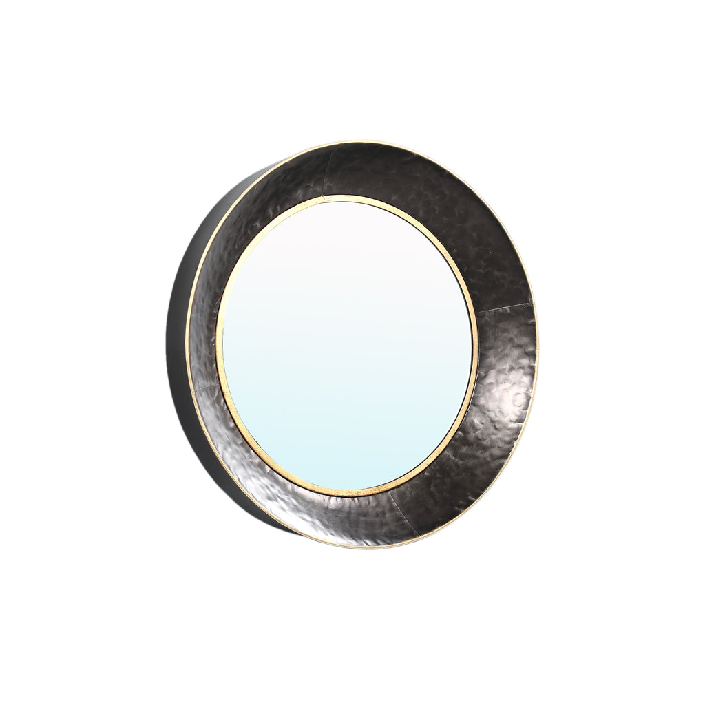 Inova Black iron mirror with clean minimal border