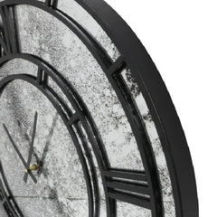 Jack Black metal wall clock antique glass round