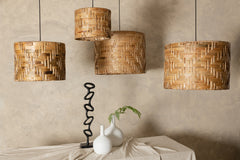 Jaden Natural woven seagrass hanging lamp roundSV4