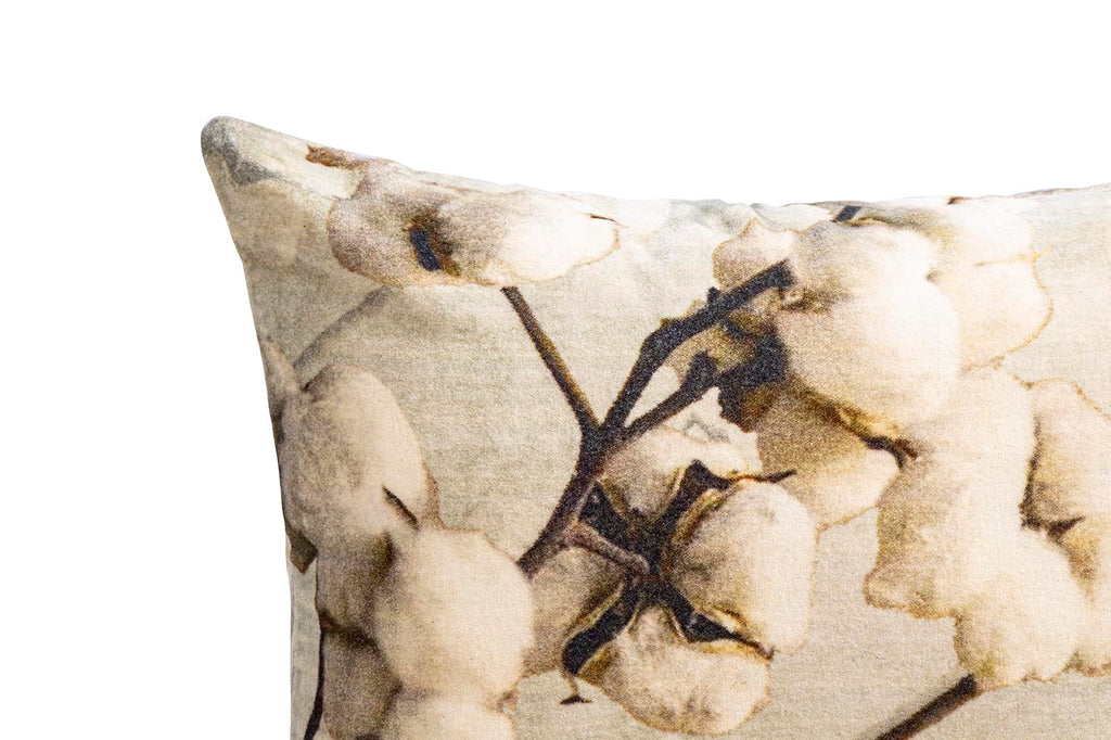 Jash Grey cotton velvet cushion cotton plant S