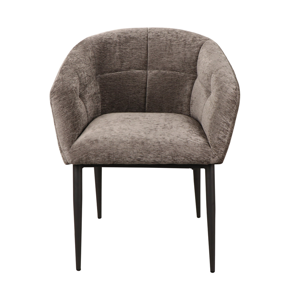 Jeno Anthracite 16 aura fabric armchair black