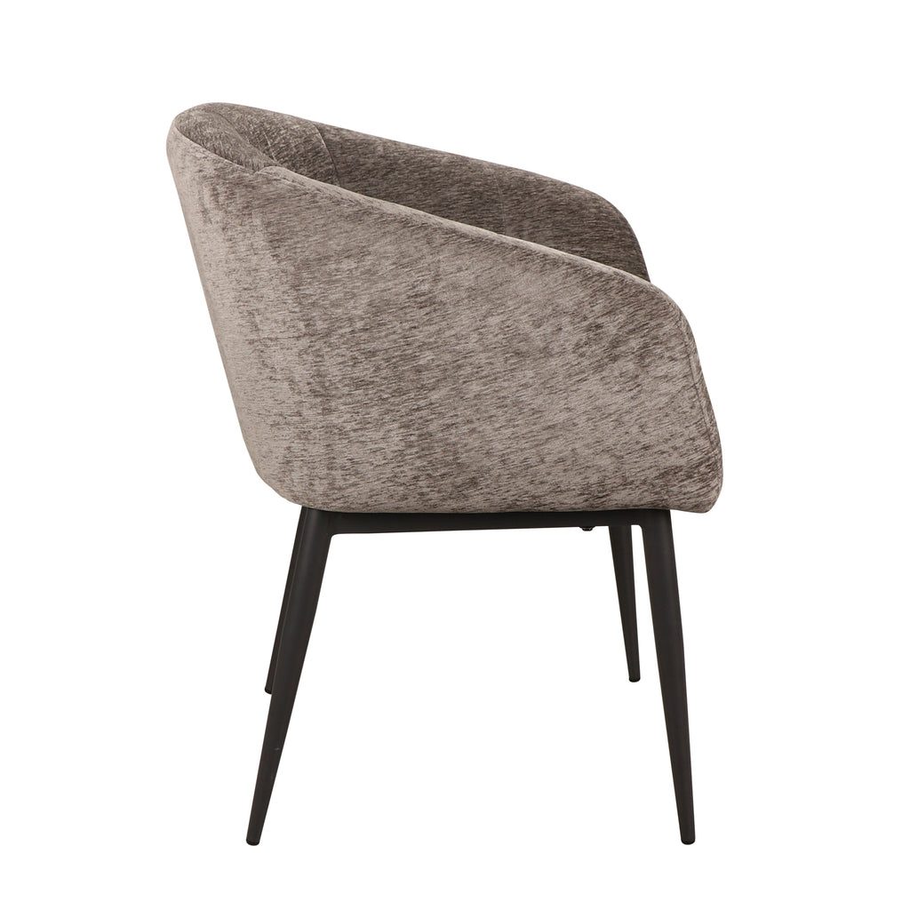 Jeno Anthracite 16 aura fabric armchair black