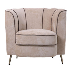 John Beige fauteuil aphrodite 3 beige mocco stripe