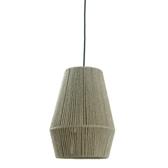 Juta Natural jute hanging lamp long round