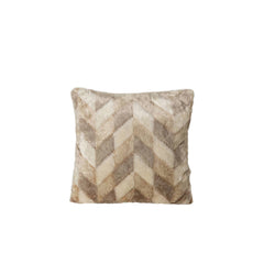 Kathleen Cream artificial fur cushion square S