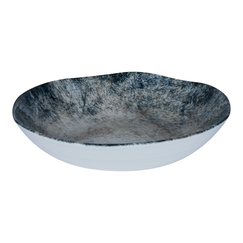 Kaylaa Blue porcelain deep plate round