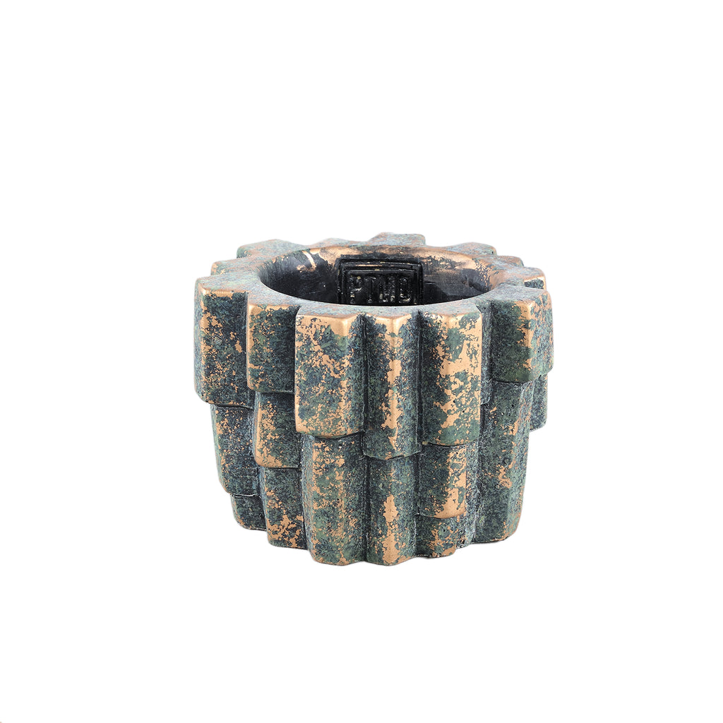 Kess Black cement pot bars structure round S