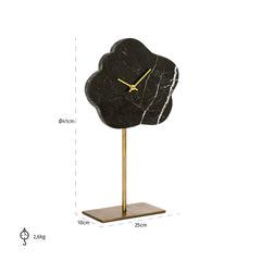 Klok Bram met standaard (Black/gold)