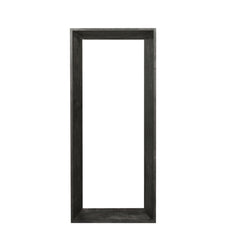 Kyro Black acacia wood rectangle mirror small