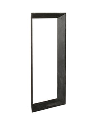 Kyro Black acacia wood rectangle mirror small