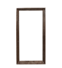 Kyro Brown acacia wood rectangle mirror large