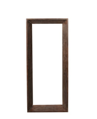 Kyro Brown acacia wood rectangle mirror small