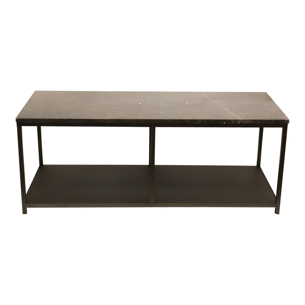 Laco Brown sidetable marble top taupe metal frame