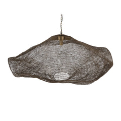 Lailaa Brass iron ceiling lamp wavy L