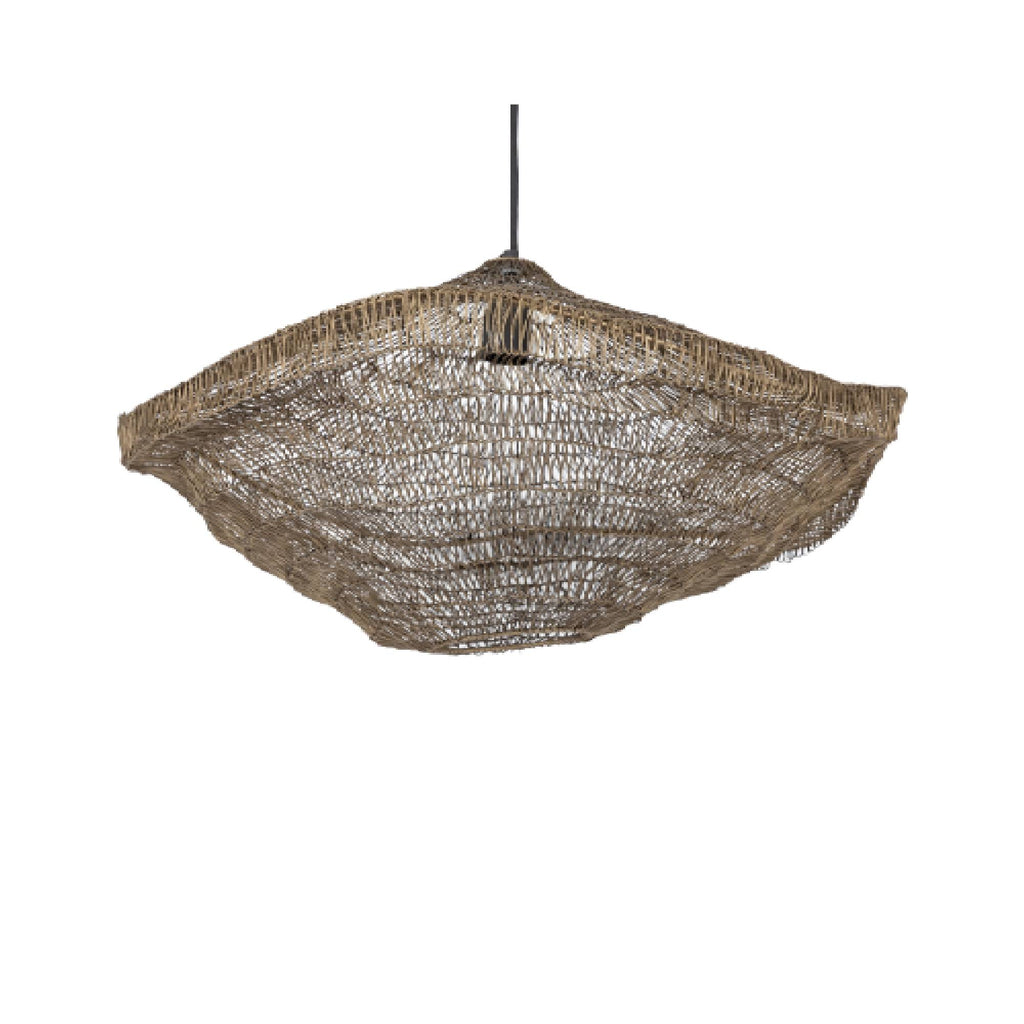 Lailaa Brass iron ceiling lamp wavy S