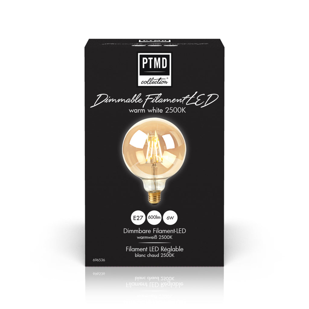 LED Filament lamp gold ball E27