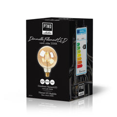 LED Filament lamp gold ball E27