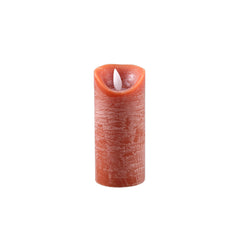 LED Light Candle rust orange moveable flame XS