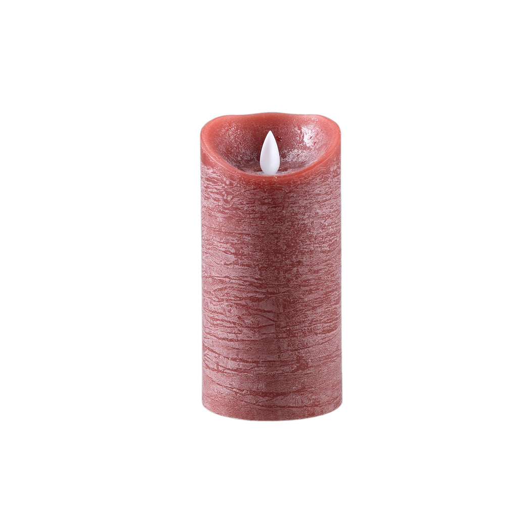 LED Light Candle stone brown moveable flame M