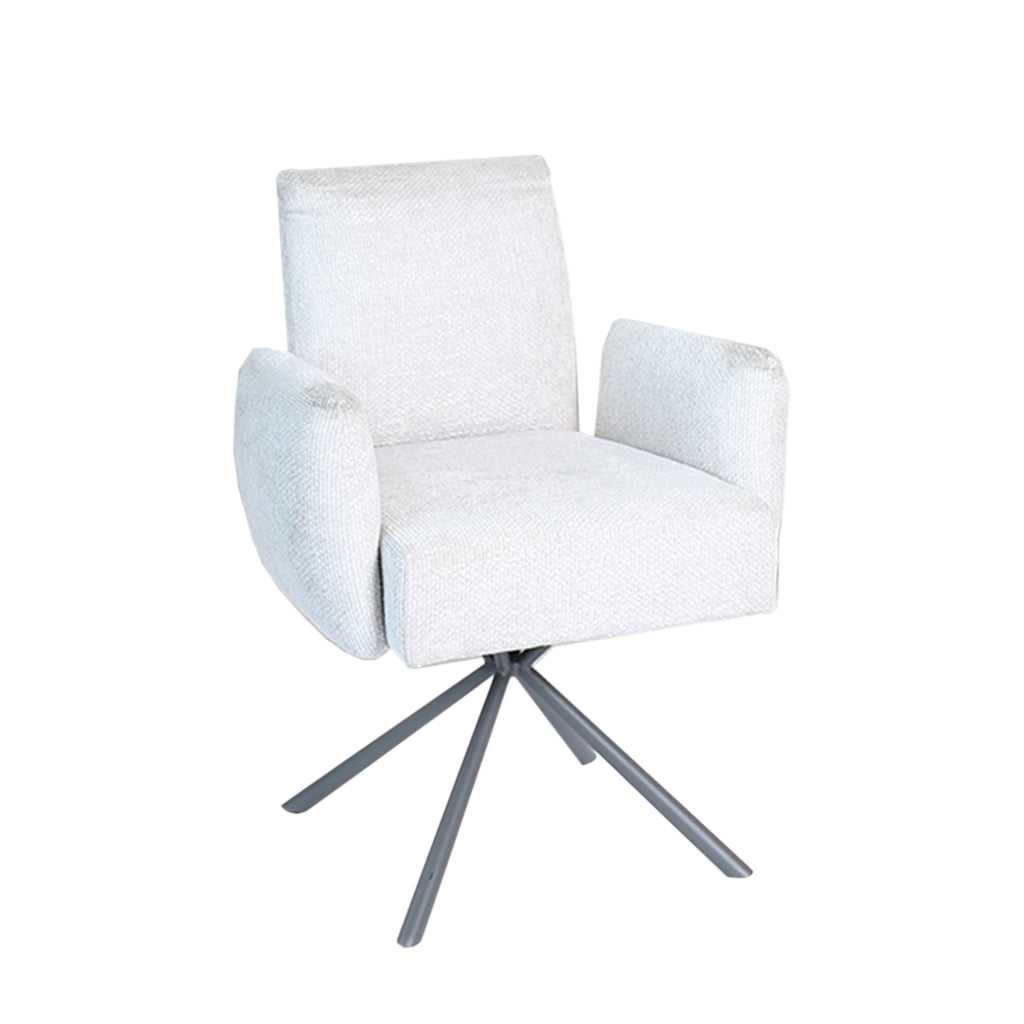 Lex Cream dining chair legacy 15 dove grey legs