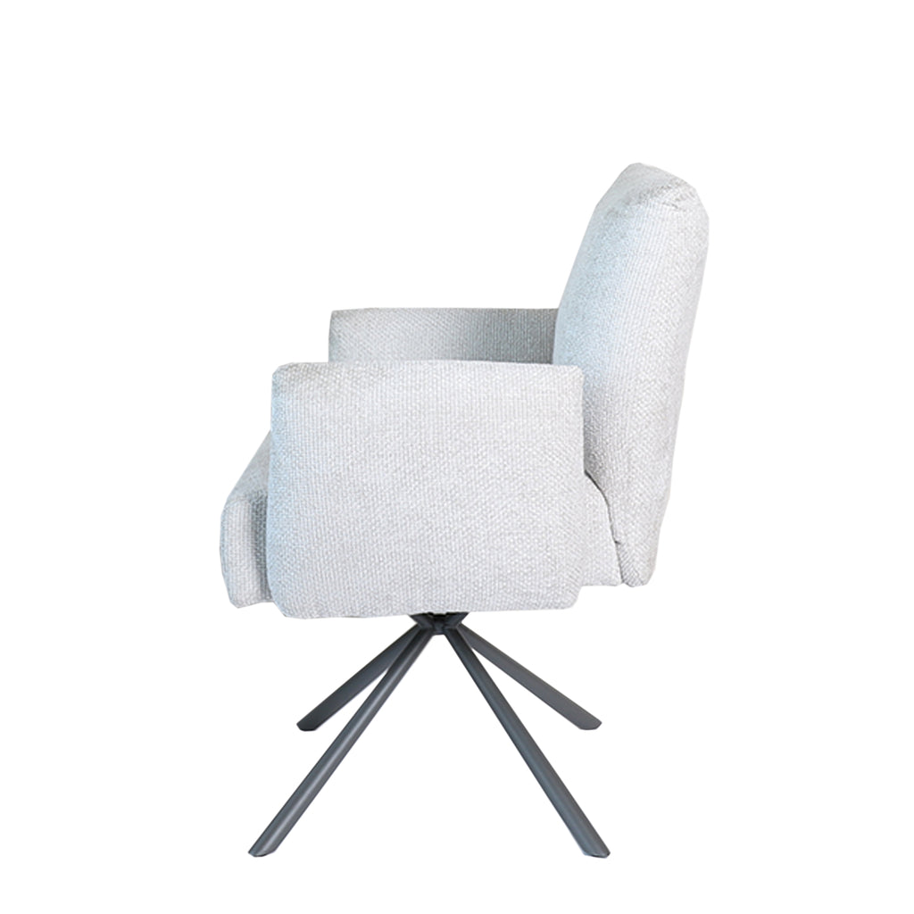 Lex Cream dining chair legacy 15 dove grey legs