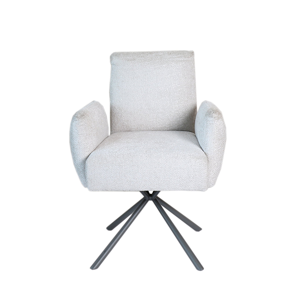 Lex Cream dining chair legacy 15 dove grey legs