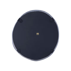 Limera Black alu round mirror irregular border S