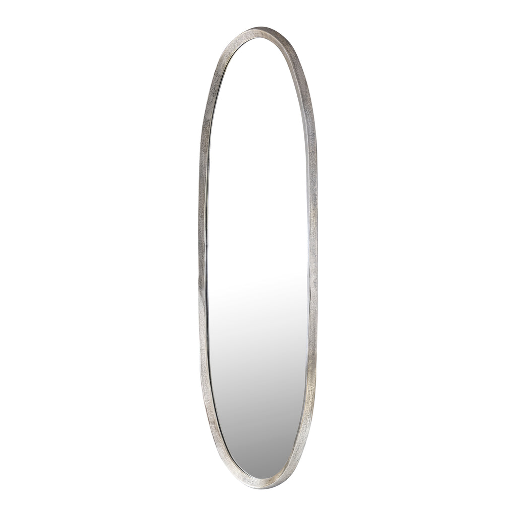 Limera Brass alu oval mirror irregular border L