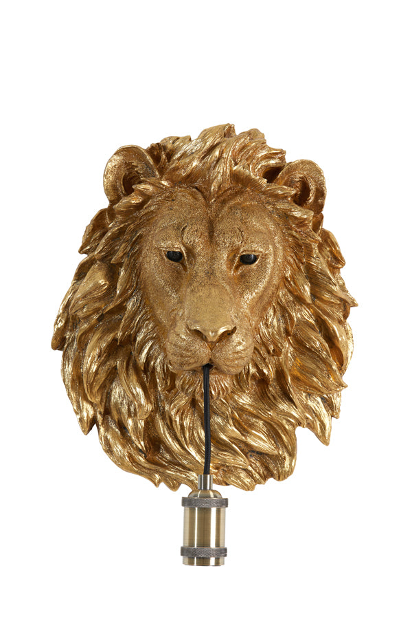 Wandlamp Lion - Brons - 33.5x19x40.5cm