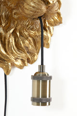 Wandlamp Lion - Brons - 33.5x19x40.5cm