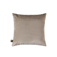 Lizze Beige velvet cushion embroidery pattern squa