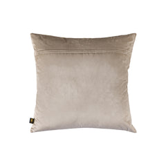 Lizze Beige velvet cushion embroidery pattern squa