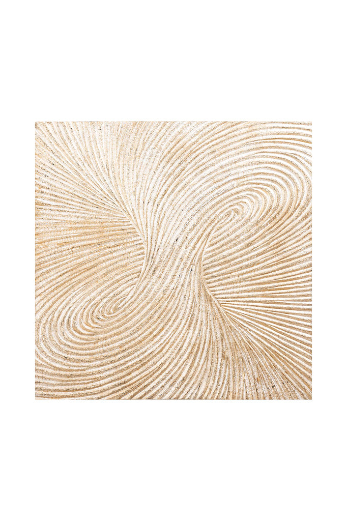 Londa Gold MDF wall panel shiny tornado swirl rect