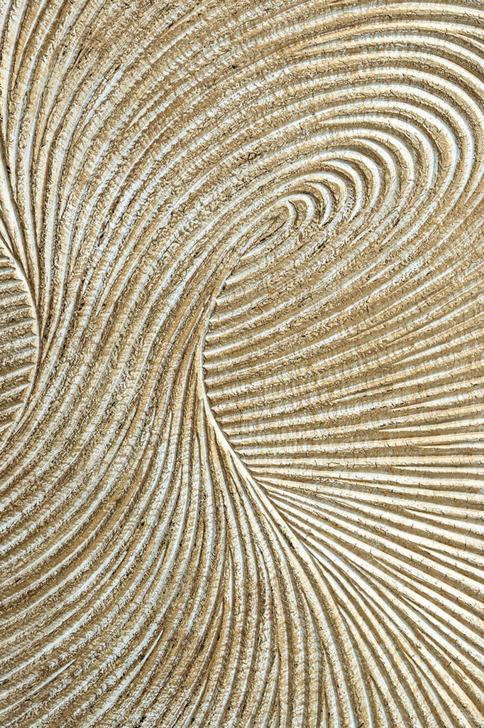 Londa Gold MDF wall panel shiny tornado swirl rect