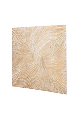 Londa Gold MDF wall panel shiny tornado swirl rect