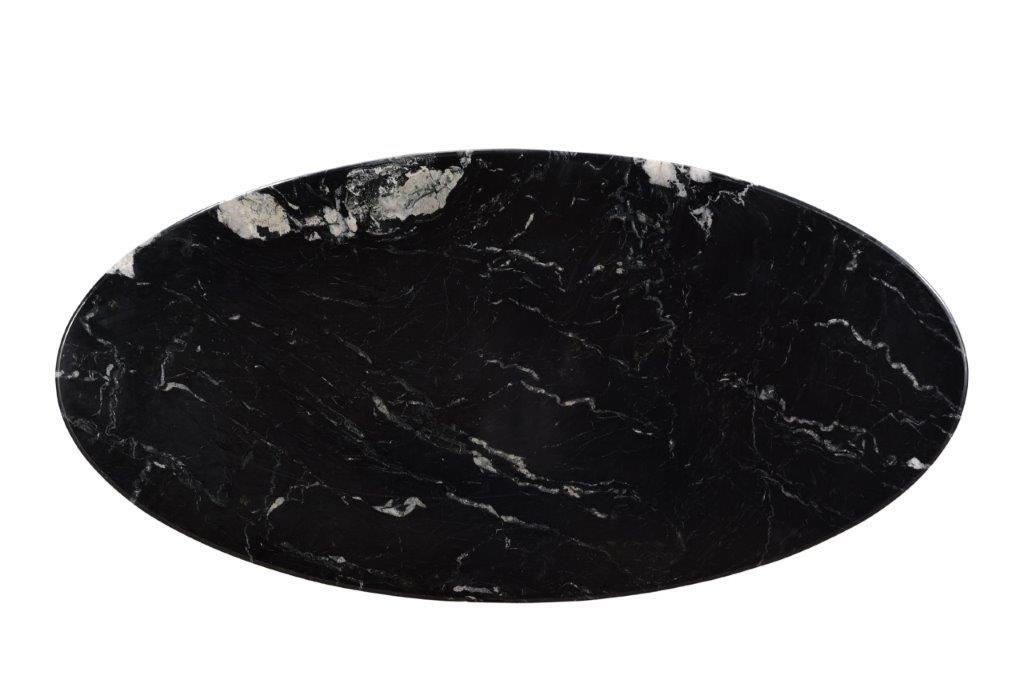 Marble Oval Spider Black 180cm