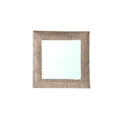 Marrin Gold thick iron mirror with scales pattern