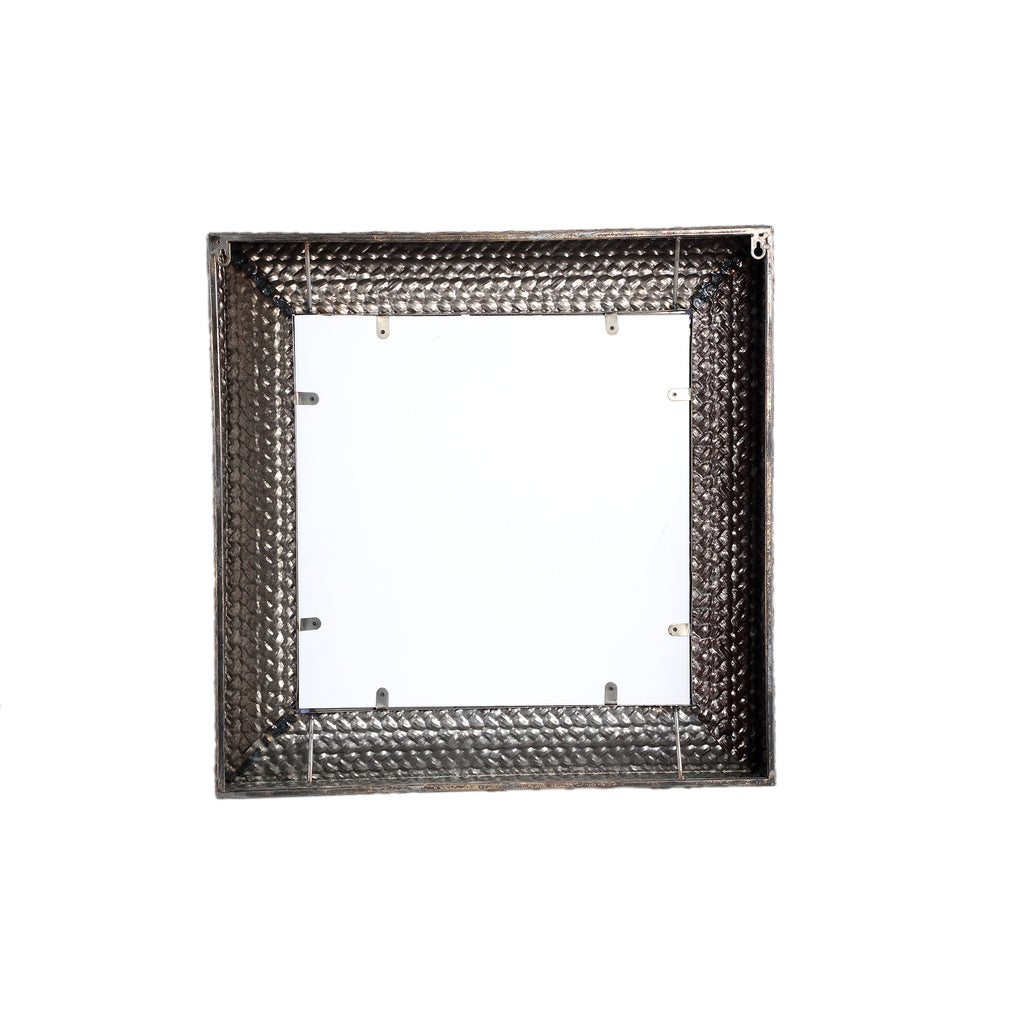 Marrin Gold thick iron mirror with scales pattern