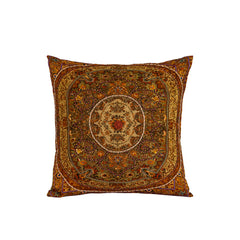 Marwan Brown cotton cushion baroque style square L