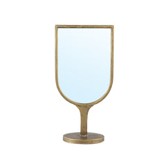 Melandi Gold metal table mirror mixed shape