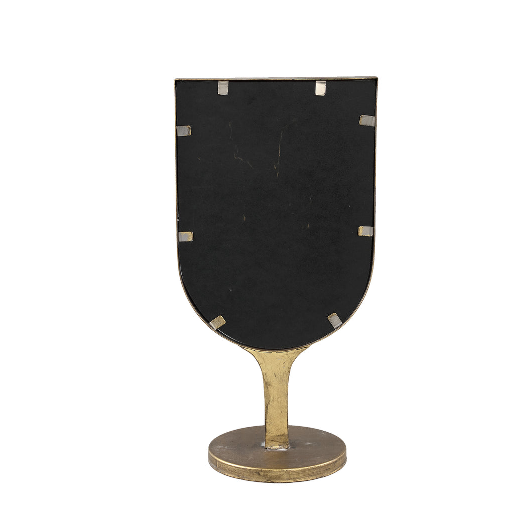 Melandi Gold metal table mirror mixed shape