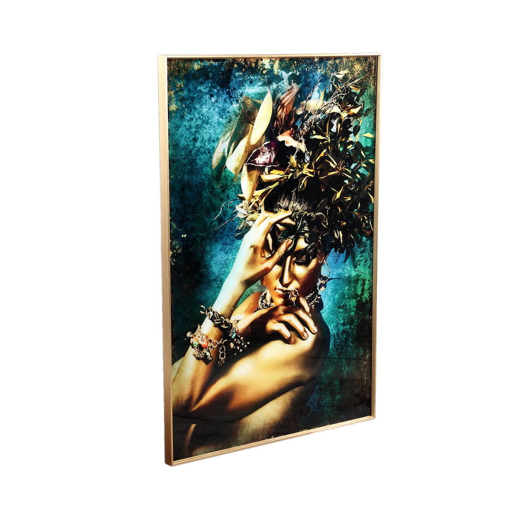 Melani Glass Art wall picture embrace nature long