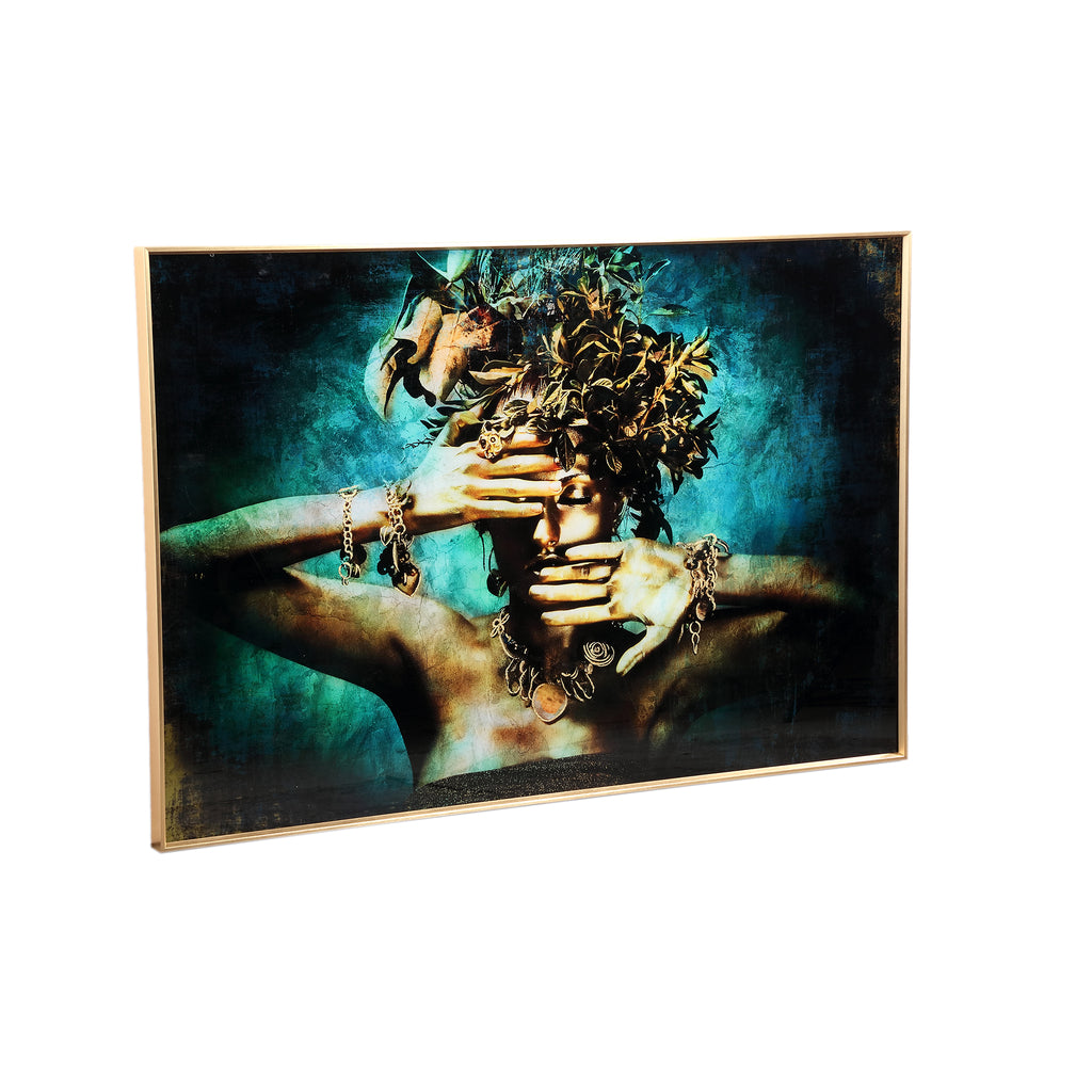 Melani Glass Art wall picture embrace nature wide