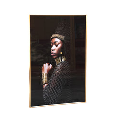 Melani Glass Art wall picture ethnic women