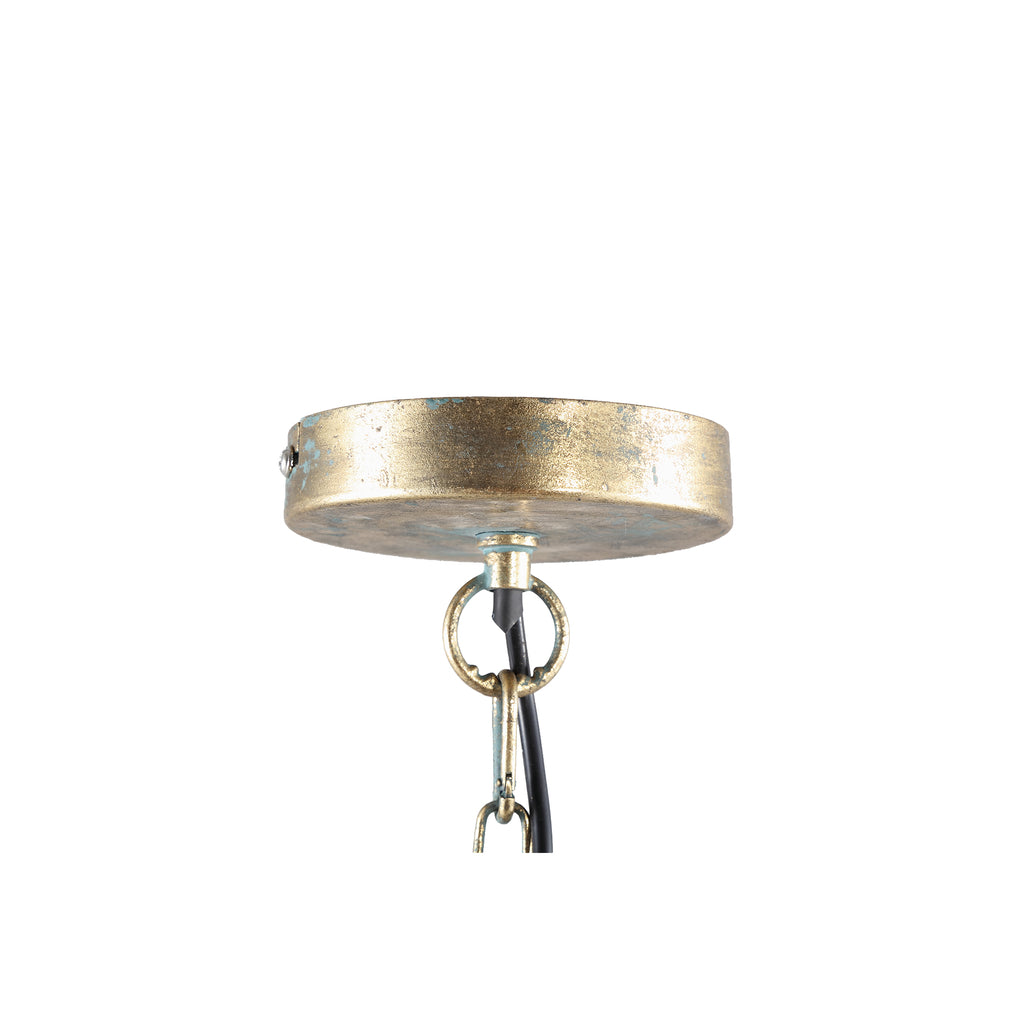 Mellis Gold ijzeren hanglamp bladeren bal