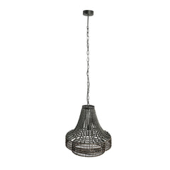 Merdy Grey metal hanging lamp beads round wide