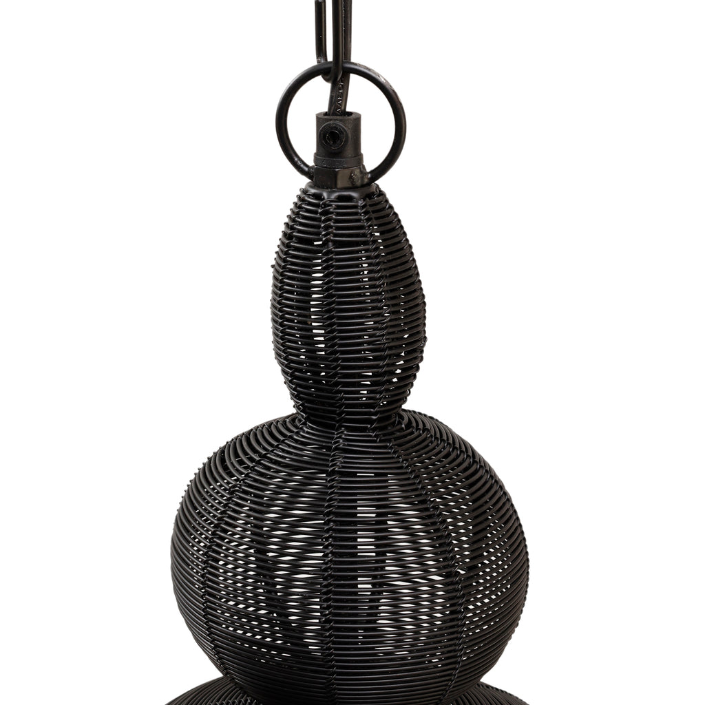 Merri Black iron hanging lamp drop design