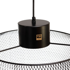 Mesh Black iron hanging lamp round L